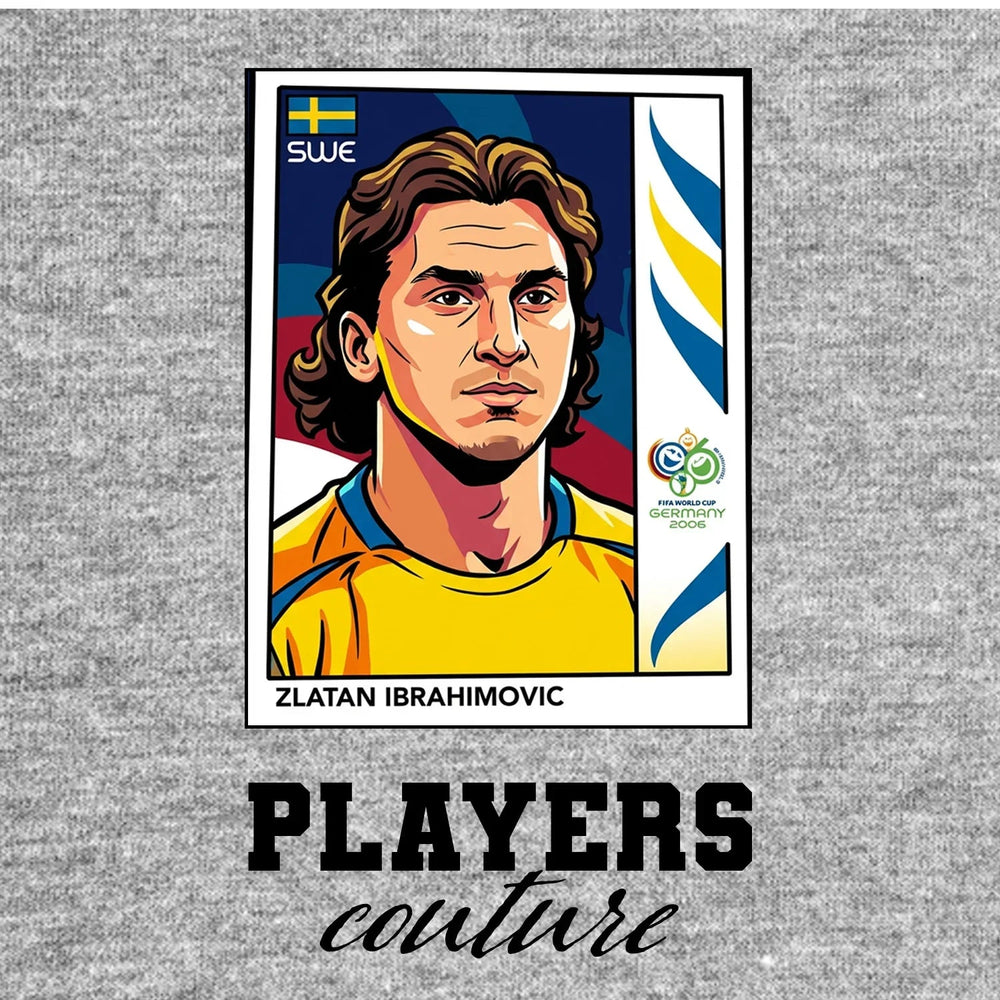 Zlatan Ibrahimovic World Cup Sticker Kids T-Shirt – zlatan grey Players Couture design