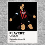 Zlatan Ibrahimović AC Milan grey Icon Frame artwork detail