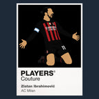 Zlatan Ibrahimović AC Milan navy Icon Frame artwork detail