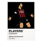 Zlatan Ibrahimović AC Milan white Icon Frame artwork detail