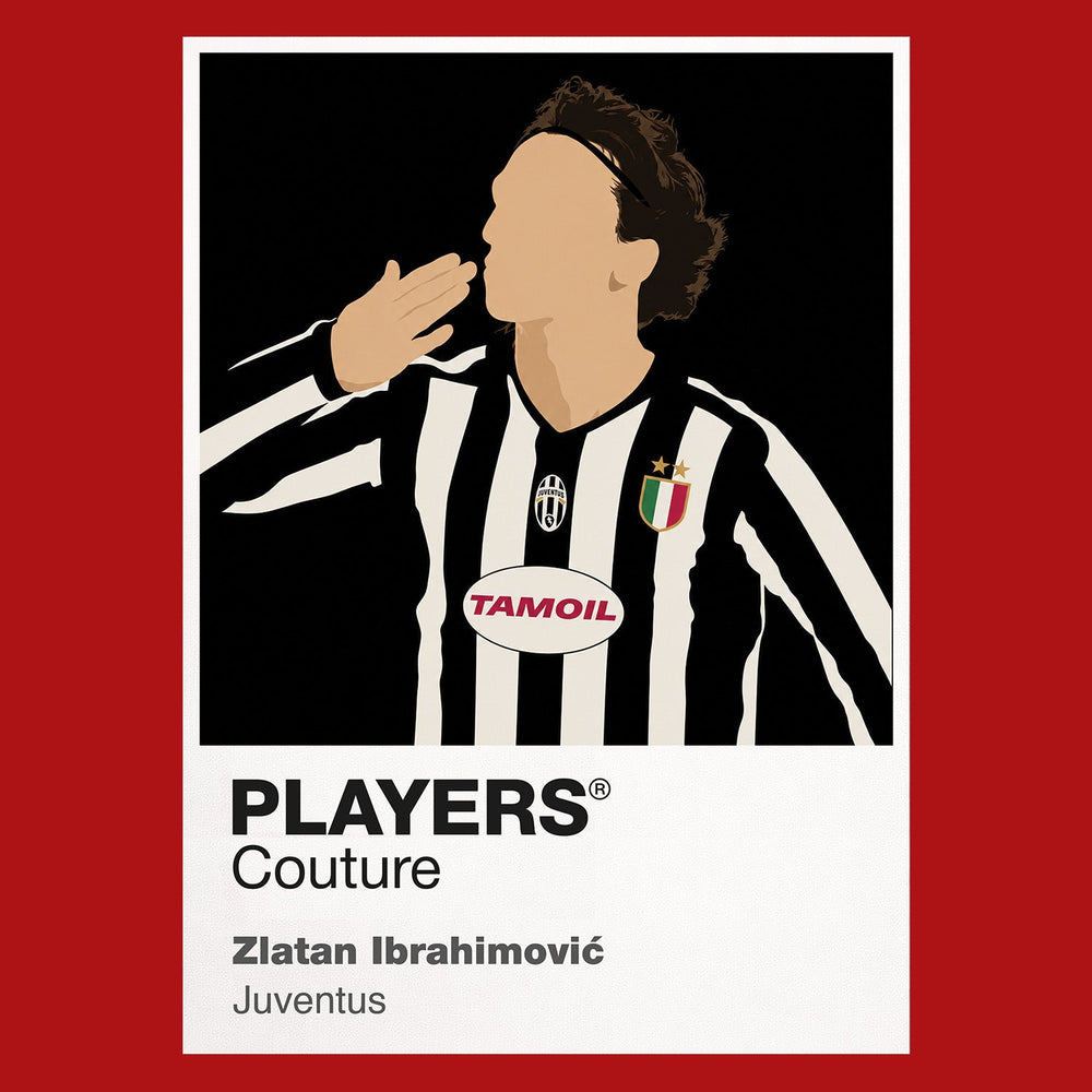 Zlatan Ibrahimović Juventus red Icon Frame artwork detail