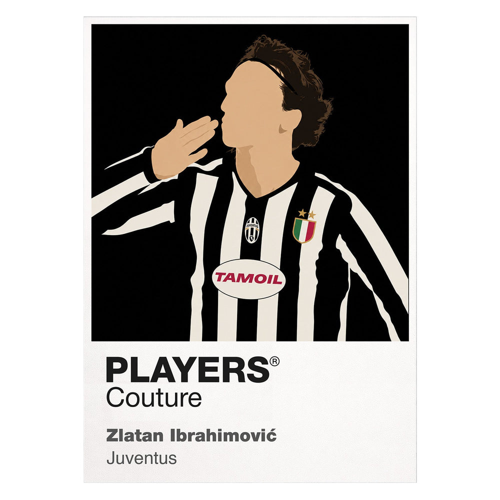 Zlatan Ibrahimović Juventus white Icon Frame artwork detail