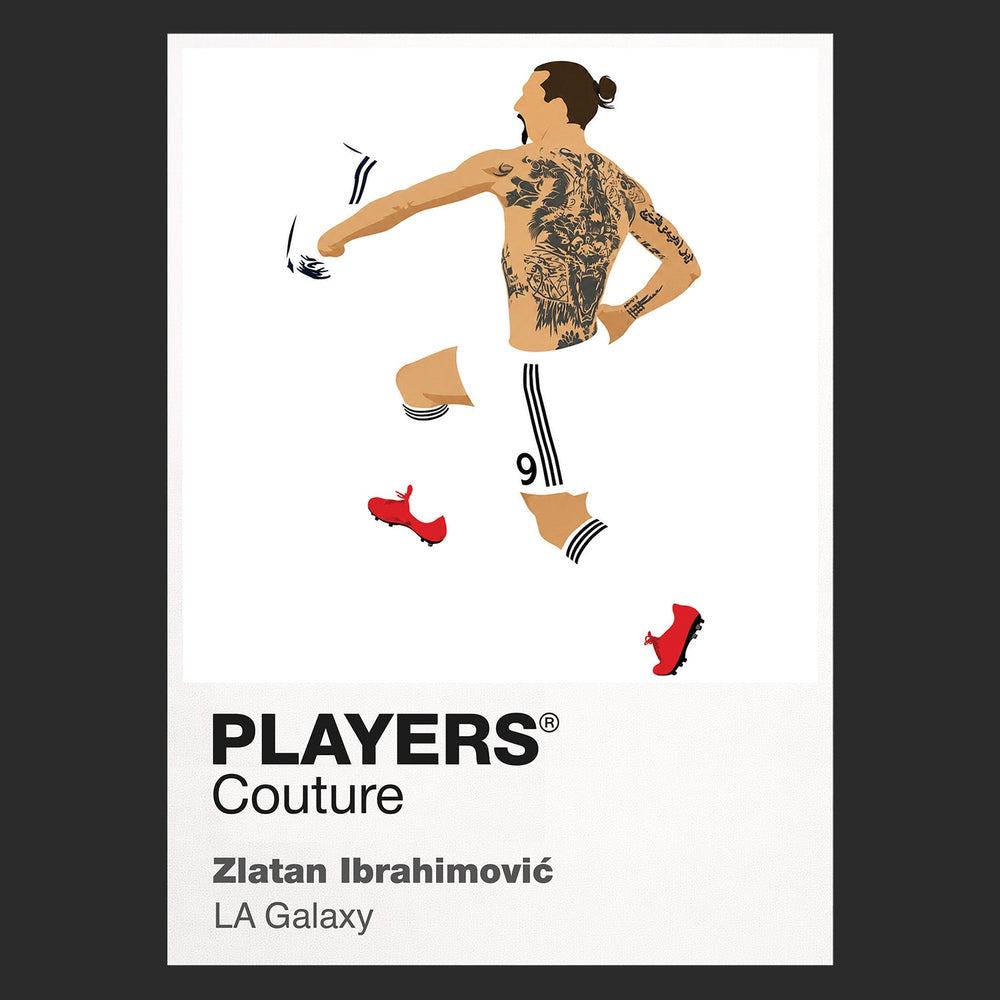 Zlatan Ibrahimović LA Galaxy black Icon Frame artwork detail