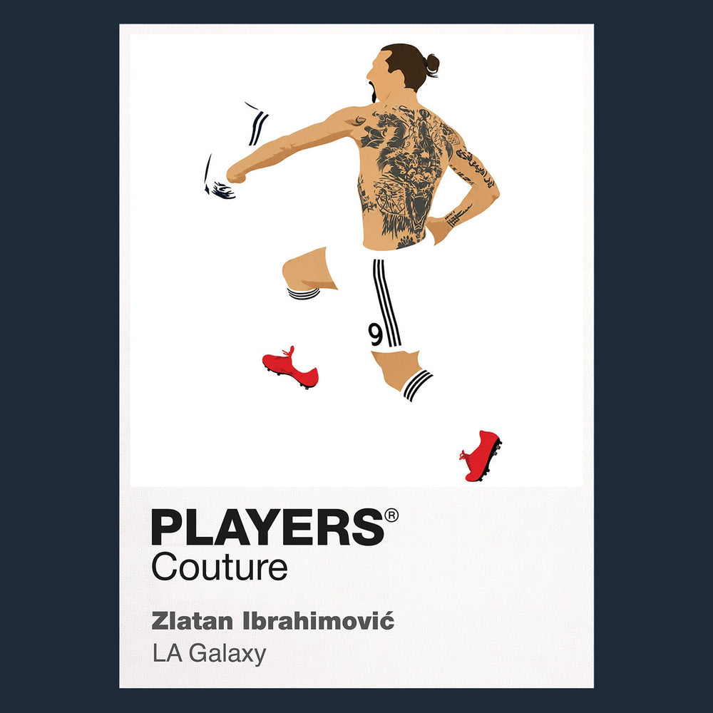 Zlatan Ibrahimović LA Galaxy navy Icon Frame artwork detail