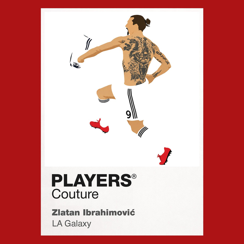 Zlatan Ibrahimović LA Galaxy red Icon Frame artwork detail