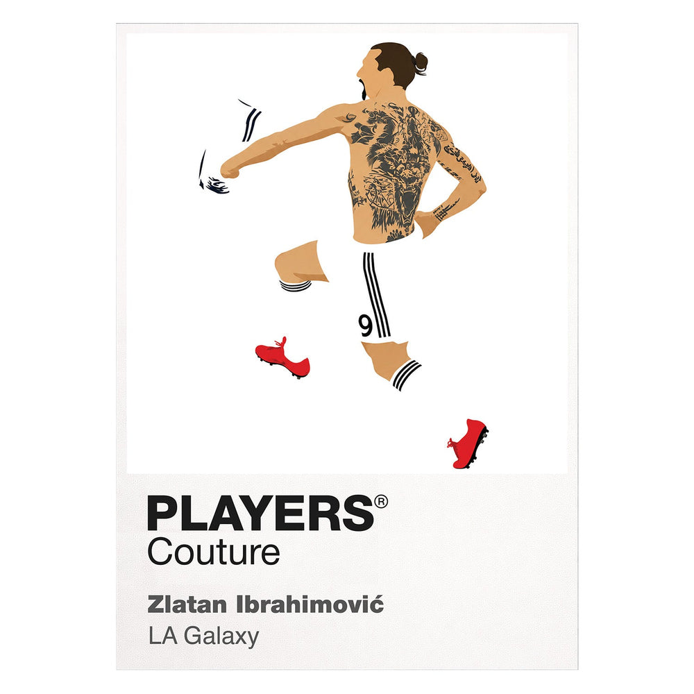 Zlatan Ibrahimović LA Galaxy white Icon Frame artwork detail