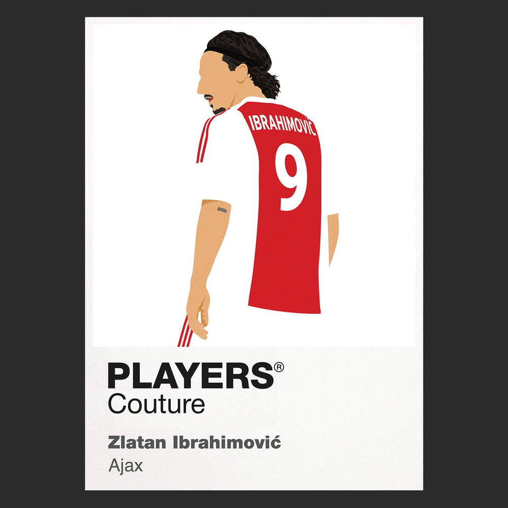 Zlatan Ibrahimović Ajax black Icon Frame artwork detail