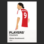 Zlatan Ibrahimović Ajax black Icon Frame artwork detail