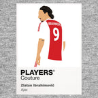 Zlatan Ibrahimović Ajax grey Icon Frame artwork detail