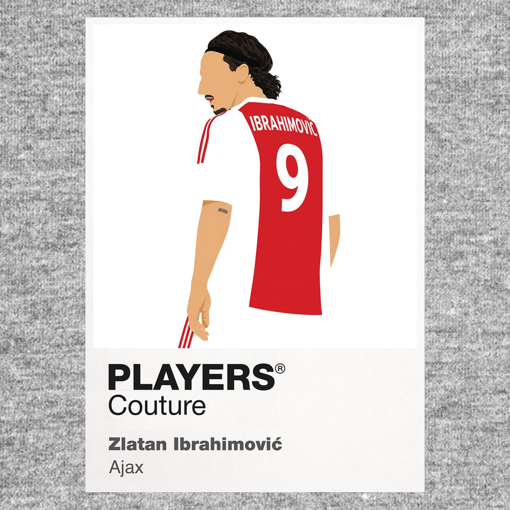 Zlatan Ibrahimović Ajax grey Icon Frame artwork detail