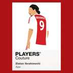 Zlatan Ibrahimović Ajax red Icon Frame artwork detail