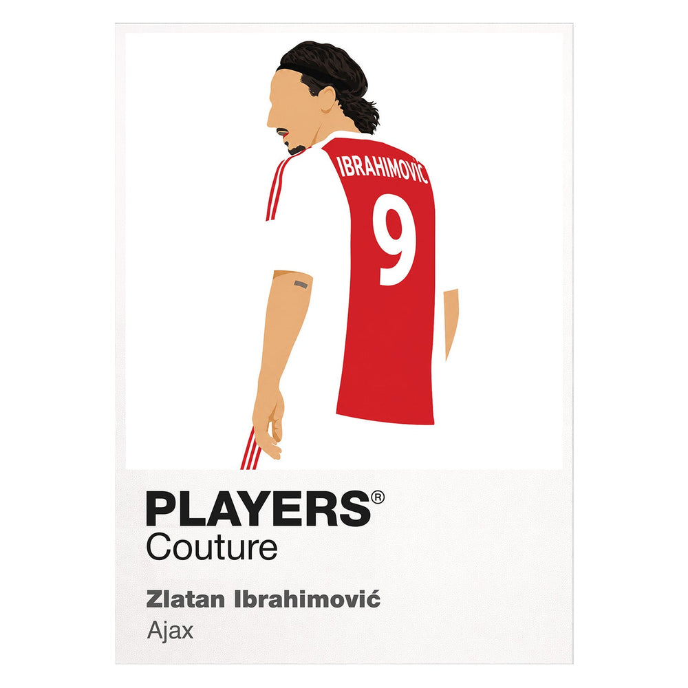 Zlatan Ibrahimović Ajax white Icon Frame artwork detail