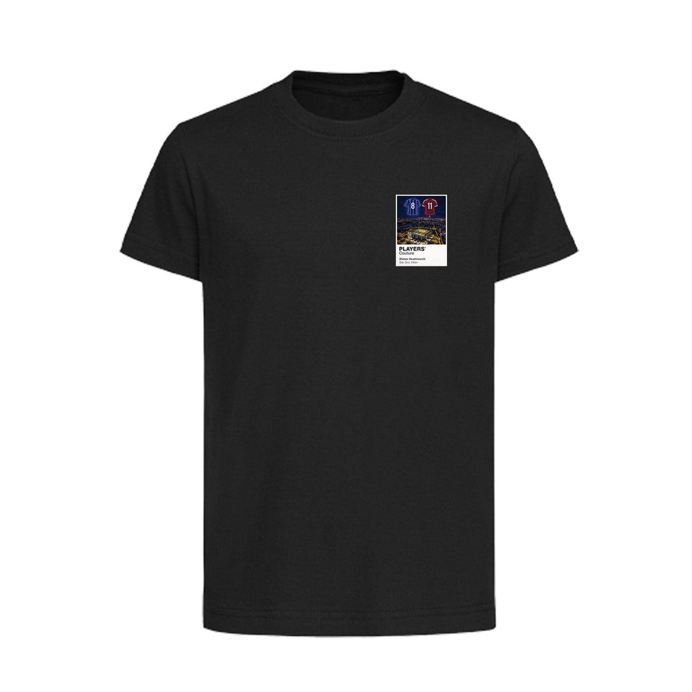 Zlatan Ibrahimović Inter Milan and AC Milan Icons in Lights Frame Kids T-Shirt in Black