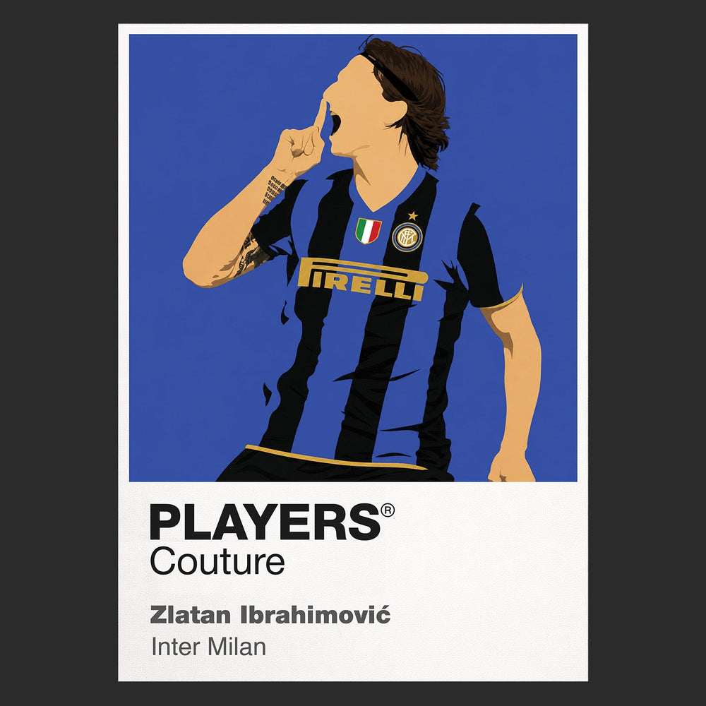 Zlatan Ibrahimović Inter Milan black Icon Frame artwork detail
