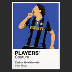 Zlatan Ibrahimović Inter Milan black Icon Frame artwork detail