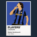 Zlatan Ibrahimović Inter Milan navy Icon Frame artwork detail