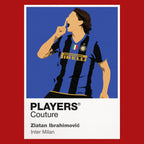 Zlatan Ibrahimović Inter Milan red Icon Frame artwork detail