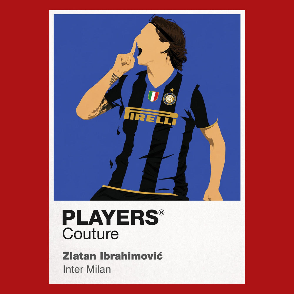 Zlatan Ibrahimović Inter Milan red Icon Frame artwork detail