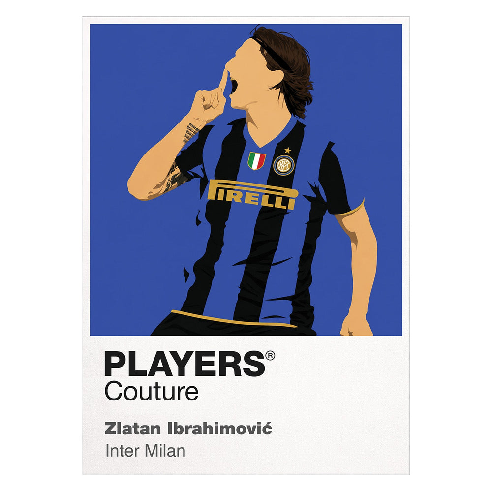 Zlatan Ibrahimović Inter Milan white Icon Frame artwork detail