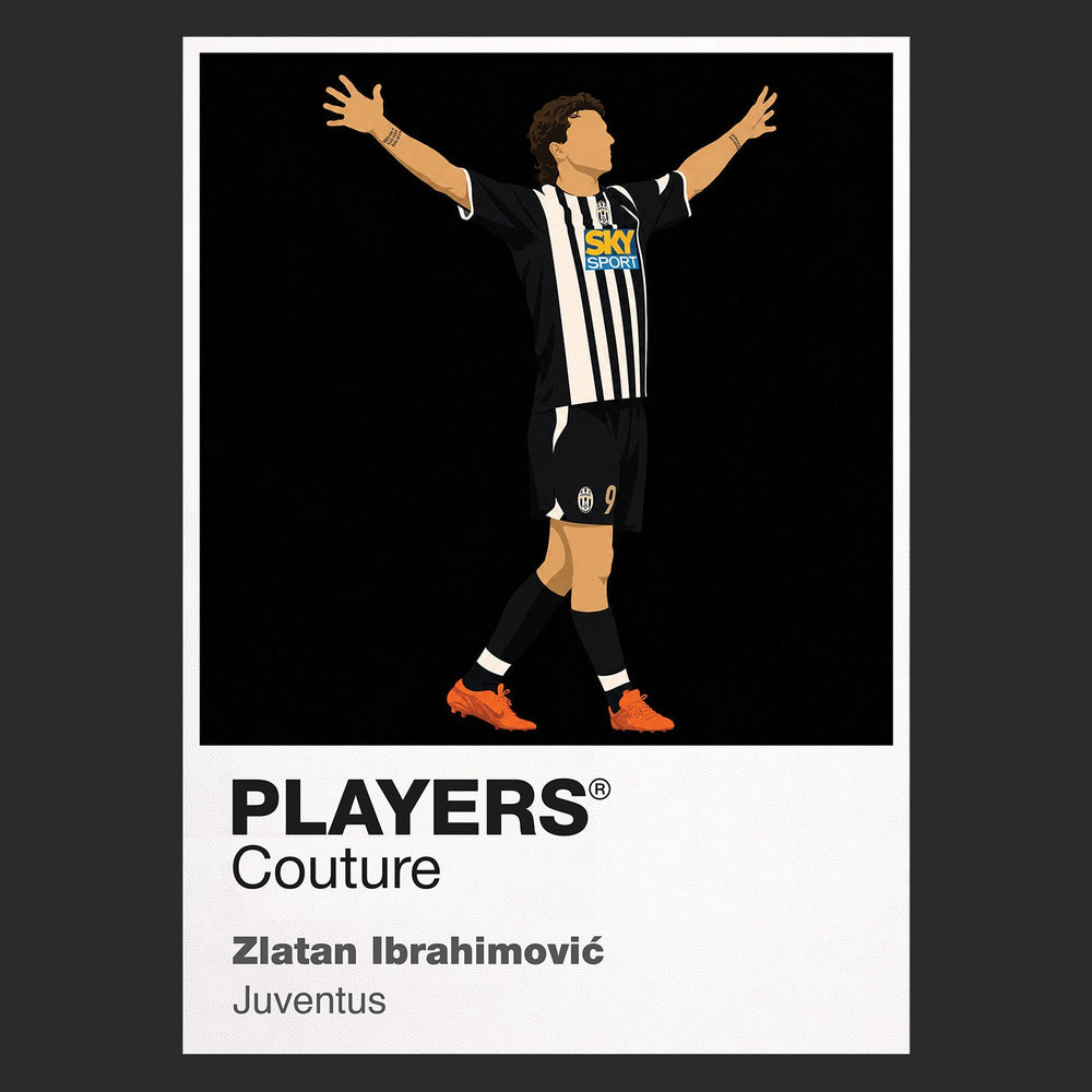 Zlatan Ibrahimović Juventus black Icon Frame artwork detail