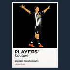 Zlatan Ibrahimović Juventus navy Icon Frame artwork detail