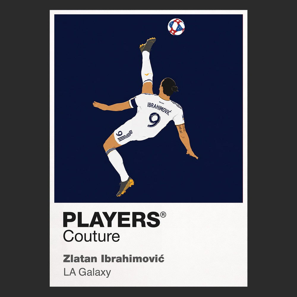Zlatan Ibrahimović LA Galaxy black Icon Frame artwork detail