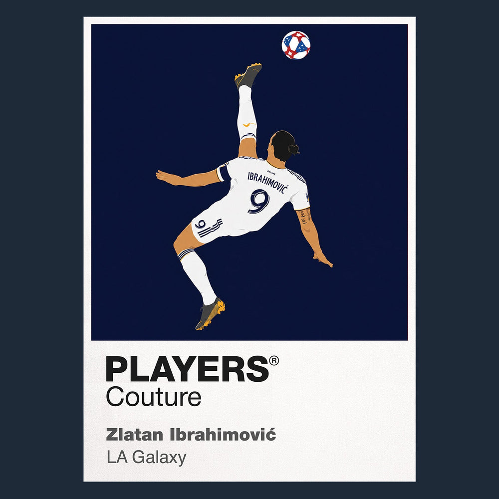 Zlatan Ibrahimović LA Galaxy navy Icon Frame artwork detail