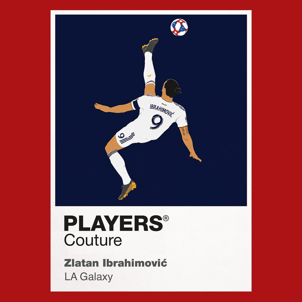 Zlatan Ibrahimović LA Galaxy red Icon Frame artwork detail