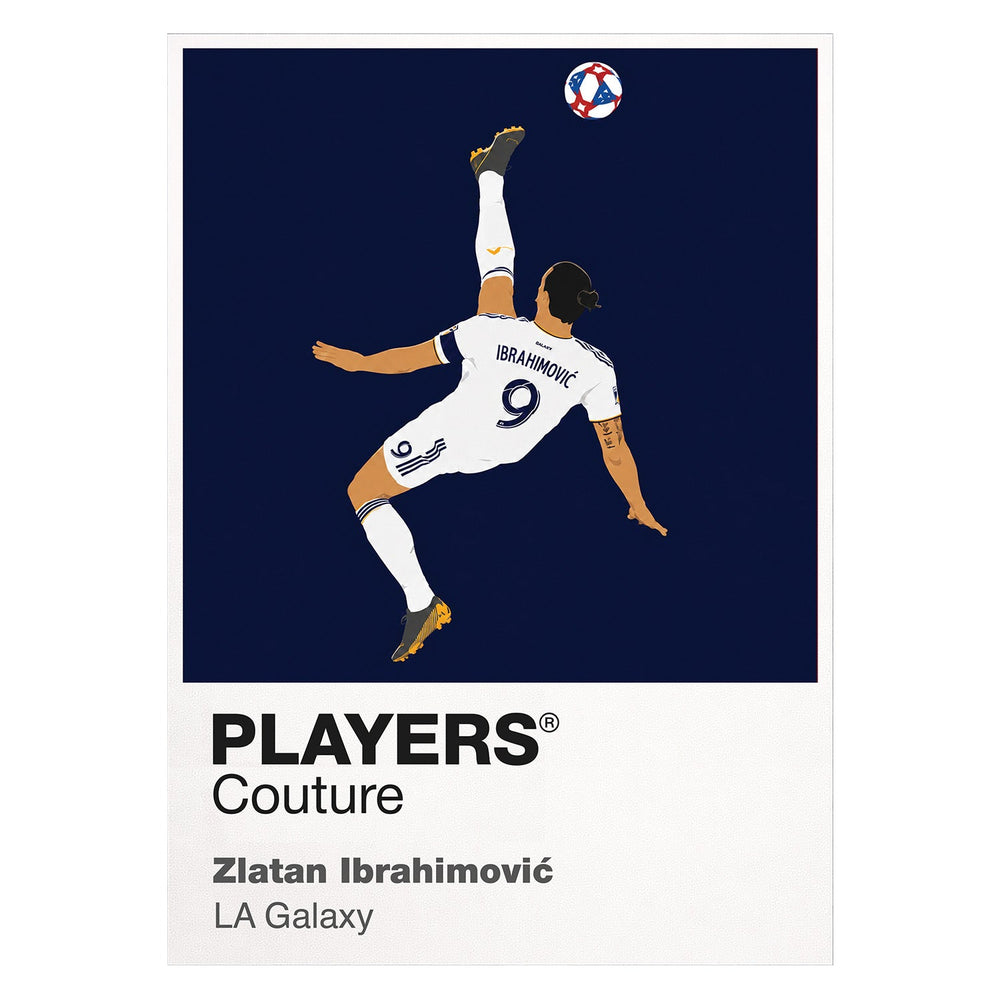 Zlatan Ibrahimović LA Galaxy white Icon Frame artwork detail