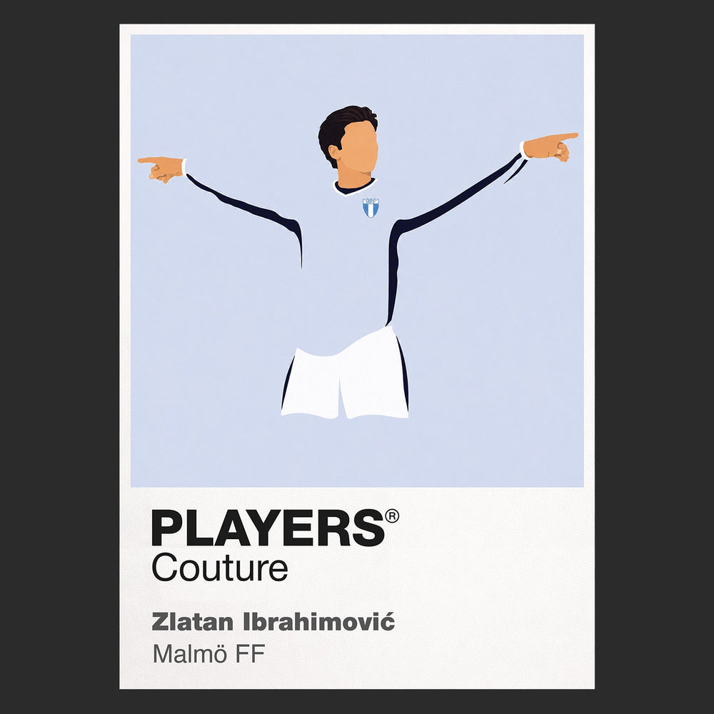 Zlatan Ibrahimović Malmö FF black Icon Frame artwork detail
