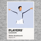Zlatan Ibrahimović Malmö FF grey Icon Frame artwork detail