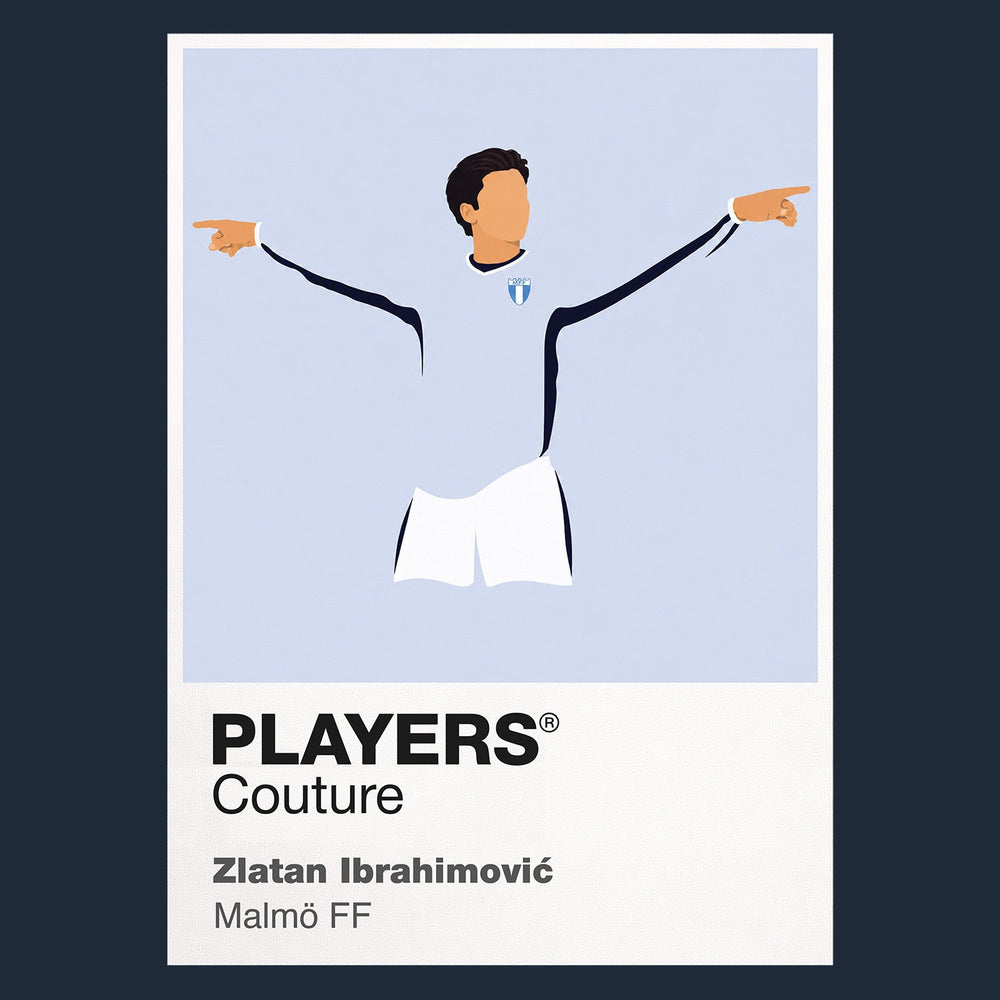Zlatan Ibrahimović Malmö FF navy Icon Frame artwork detail