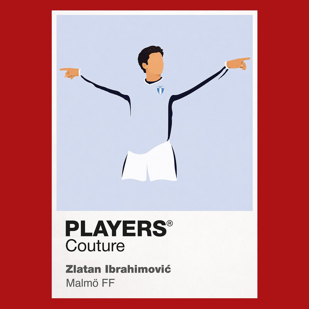 Zlatan Ibrahimović Malmö FF red Icon Frame artwork detail
