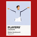 Zlatan Ibrahimović Malmö FF red Icon Frame artwork detail