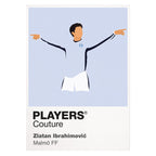 Zlatan Ibrahimović Malmö FF white Icon Frame artwork detail