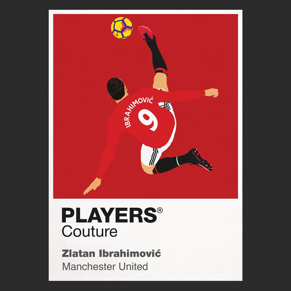 Zlatan Ibrahimović Manchester United black Icon Frame artwork detail