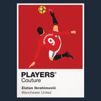 Zlatan Ibrahimović Manchester United navy Icon Frame artwork detail