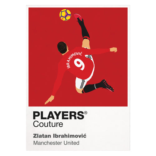 Zlatan Ibrahimović Manchester United white Icon Frame artwork detail