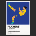 Zlatan Ibrahimović Sweden black Icon Frame artwork detail
