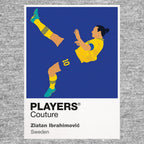Zlatan Ibrahimović Sweden grey Icon Frame artwork detail