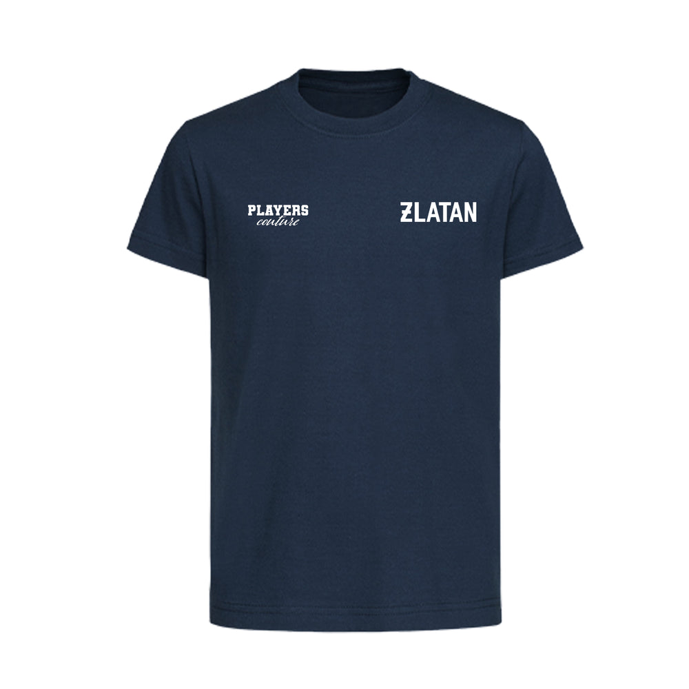 Zlatan Logo Players Couture Kids T-Shirt Navy