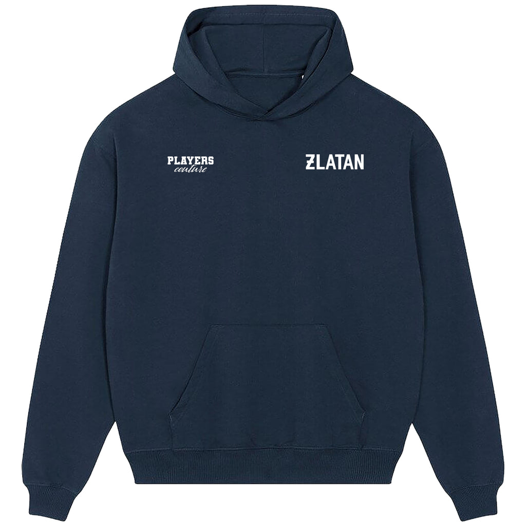 Zlatan Logo Players Couture Men's Casual Hoodie Navy