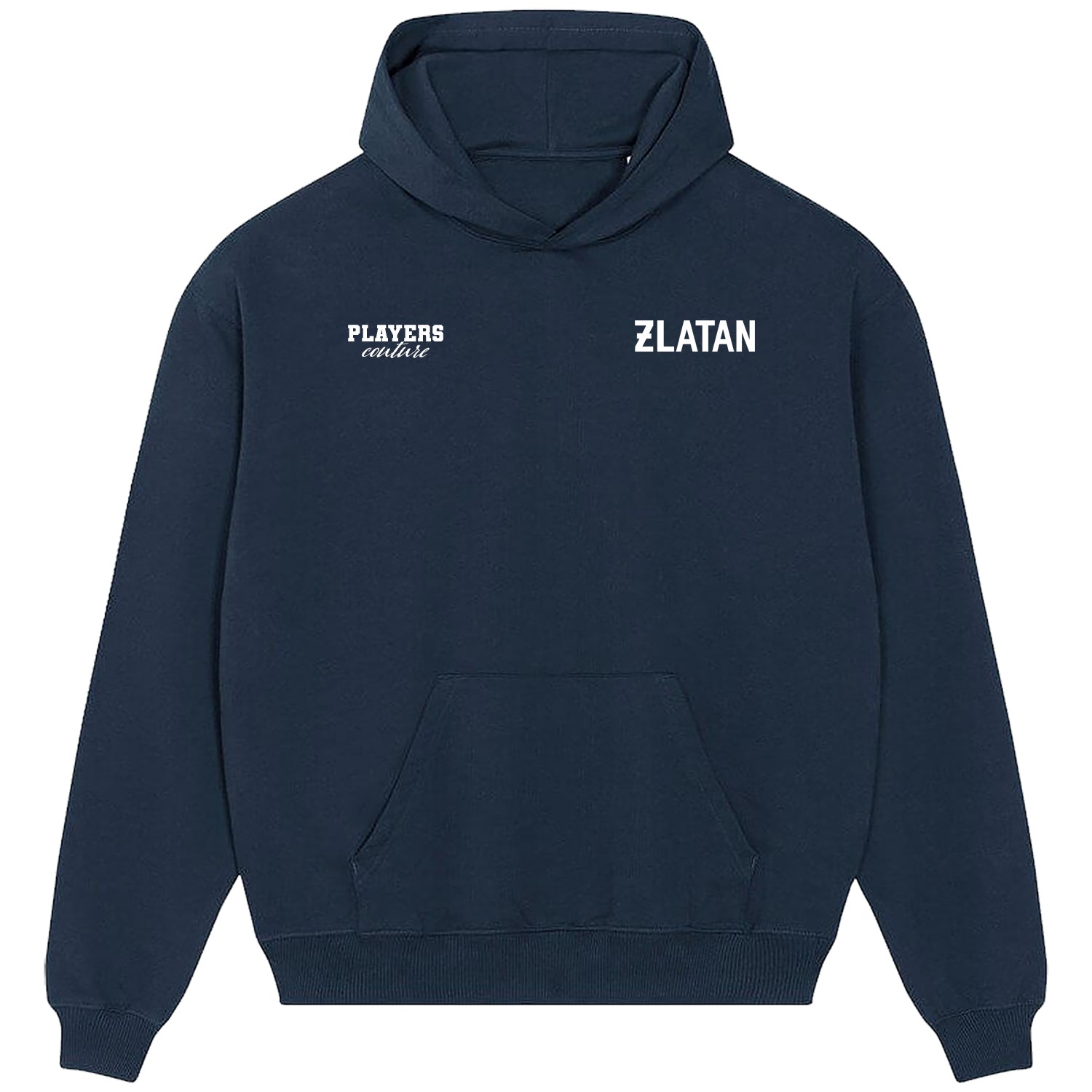 Zlatan Logo Players Couture Men's Casual Hoodie Navy