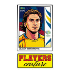 Zlatan Ibrahimovic World Cup Sticker Men's T-Shirt – close-up detail shot of the Zlatan Ibrahimovic World Cup Players