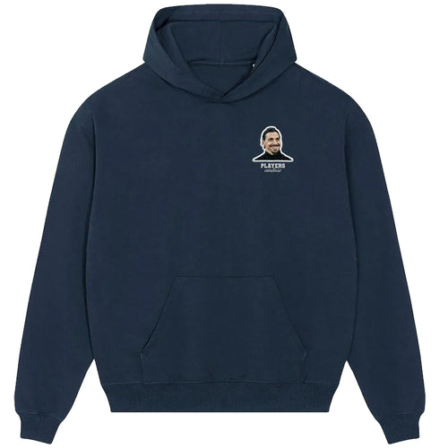 Zlatan Ibrahimovic hoodie – navy men's hoodie featuring the Zlatan Ibrahimovic Players Couture logo