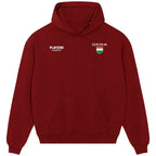 Zoltan Gera hoodie – red men's hoodie featuring the Zoltan Gera Players Couture logo
